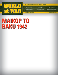 World At War Issue #111 , Maikop to Baku 1942
